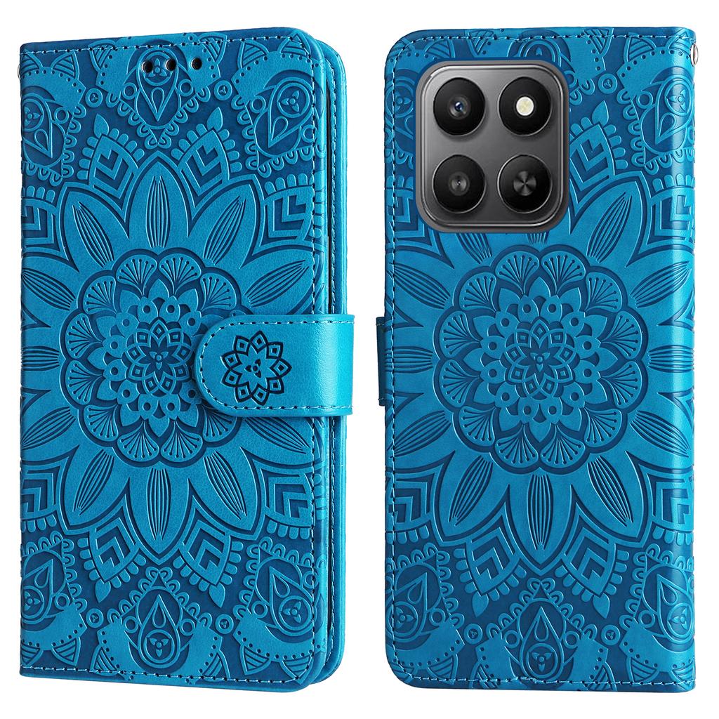 For Honor 400 Smart Case Sunflower Imprint Leather Wallet Phone Cover