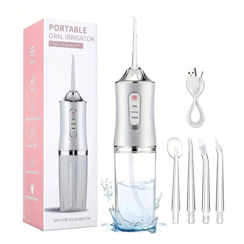 Travel Compact Oral Irrigator Dentist Suggest IPX5 Water Flosser Cordless Professional Cleaning for Sensitive Gums