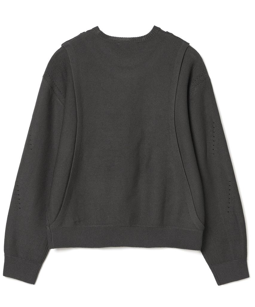 MILLO ARCHIVE Curved Layered Knit [Charcoal]