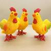 Animal Clockwork Toy Lovely Interesting Jumping Poultry Model Ornament Interactive Toy Plastic Easter Cartoon Rooster Duck Wind-Up Toy Kid