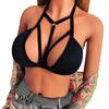 Women Sexy Buckl Sport  Bandage Lingerie  Push Up Underwear Bra Briefs