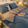 Solid Color Duvet Cover Grey Bedding Set Double Queen Size Anti-Mite Durable Comforter Cover Simple Durable Home Textiles