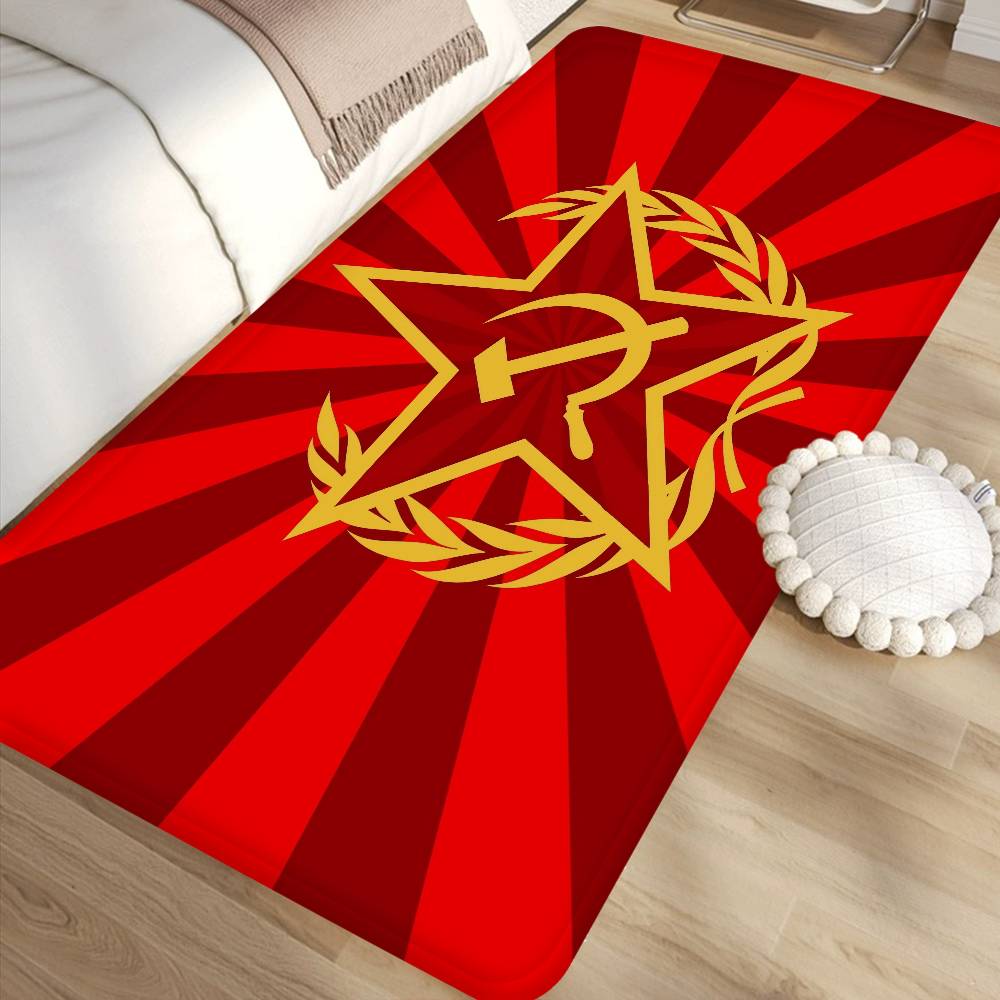 CCCP USSR Soviet Hallway Carpet Washable Non-Slip Living Room Sofa Chairs Area Mat Kitchen Doormat Area Rug
