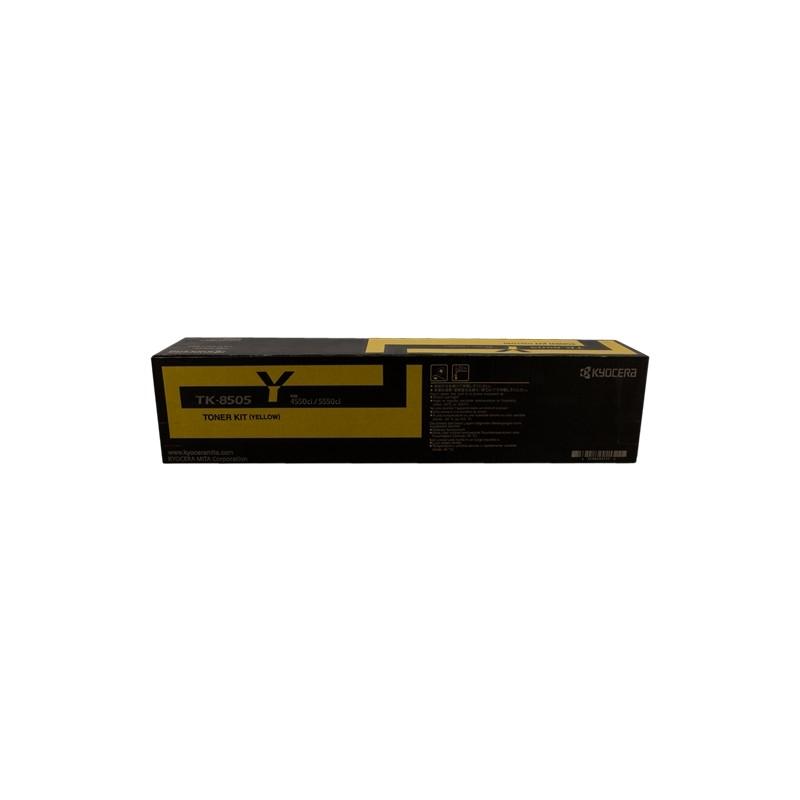 Kyocera TK8505/TK8507 Yellow Original Toner Cartridge - 1T02LCANL0/TK8505Y-TK8505Y