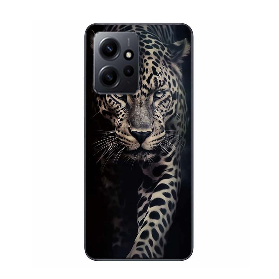 Величественный леопард Чехол для телефона Для Redmi Note 14 15 Pro 5G 13 12 Pro Plus 11 11T 11E 11S 10 Pro 10S 9 9S Чехол Мобильный Прозрачный ТПУ Capa