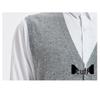 Hengyuanxiang Men's Pure Wool Button-Front Sleeveless Cardigan Vest