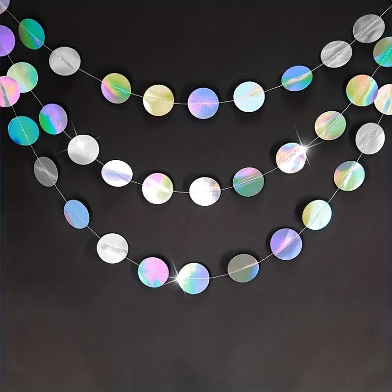 1 шт. красочный круглый бумажный цветок в стиле диско для украшения на день рождения, подвеска на стену для фона и баннер