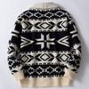 Men's Button-down Lapel Cardigan Jacket Slim Fit Outerwear Knitted Sweater