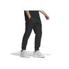 Adidas Однотонные зауженные трикотажные спортивные брюки мужские брюки черного цвета IS5142