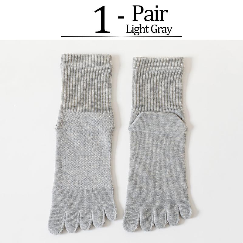 Летние носки для мужчин из 100% хлопка с пятью пальцами, мягкие, эластичные, прочные, сетчатые, дышащие, дезодорирующие, невидимые носки с пальцами