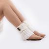 Women Leg Warmers Knitted Gaiters with Buttons Warm Boot Cuff Sock Girl Short Boot Cuffs for Autumn Winter Daily Outings Street Dating