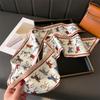 New Animal Leopard Scarf Skinny Ribbon Hairbands Women Neck Kerchief Foulard Soft Hair Bands Scarves Bag Handle Ribbon