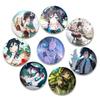 32/44/58mm Cartoon Figure Venti Jean HD Print Brooch Anime Badge Genshin Impact Round Display Brooches Lapel Pins Jewelry Gift Accessory