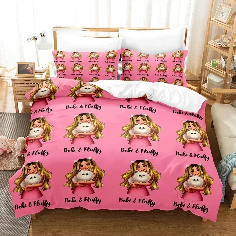 Rebekah Wing Beki & Fluffy Bedding Set 3D Printed Suitable for Bedroom Duvet Cover Set With Pillowcases Kids Home Textile