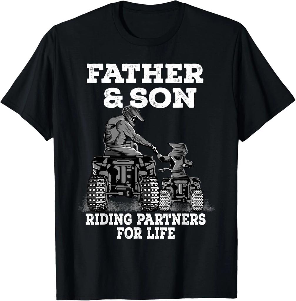 Quad Bike - Father and Son Riding Partners For Life ATV Gift Unisex T-Shirt