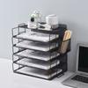 A4 Desktop Document Shelf Stackable Letter Tray Organizer Magazine Holder Office Supplies