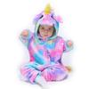 Kids Boys Girls Unicorn Pajamas Sleepwear Nightwear Animal Cosplay Funcy Costume with Gloves and Slipper