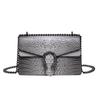Bags Women's Bag 2025 New High-End Chain Crossbody Shoulder Bag European and American Retro Crocodile Pattern Small Square Bag
