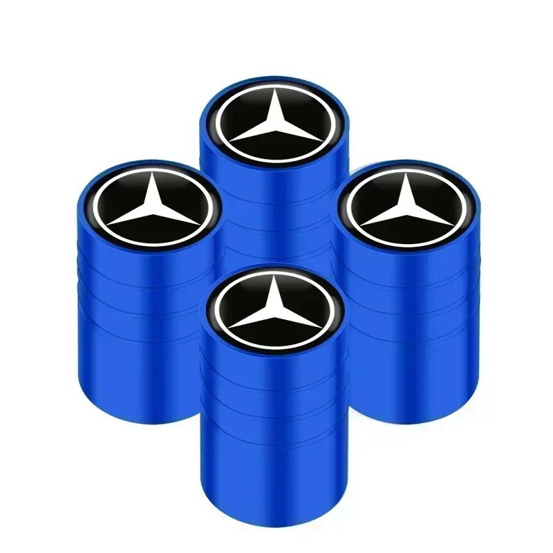 UKY5 Колпачки на ниппель автомобильных шин Стиль с накаткой Колпачок на вентиль шины Колпачок на шток колеса Воздушный клапан Для Mercedes Benz W211 W204 W210 CLA GLA