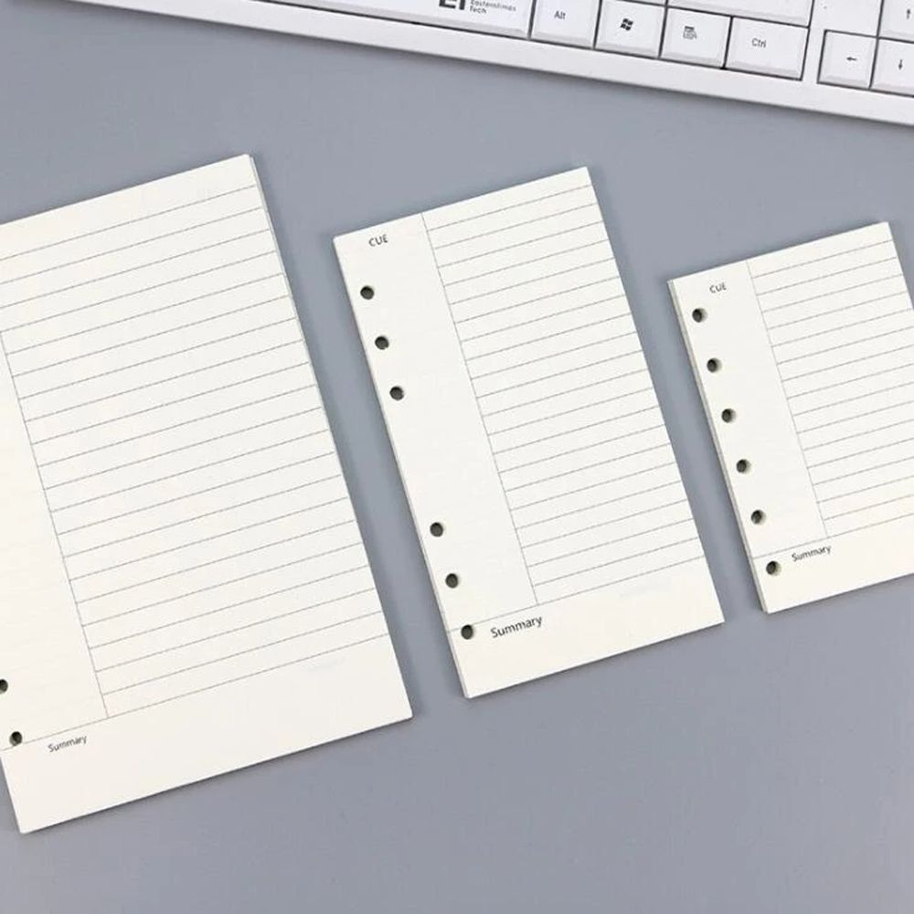 Planner Line Spiral Binder Notebook Refill Binder Inside Page Paper Refill Loose Leaf Inner Page