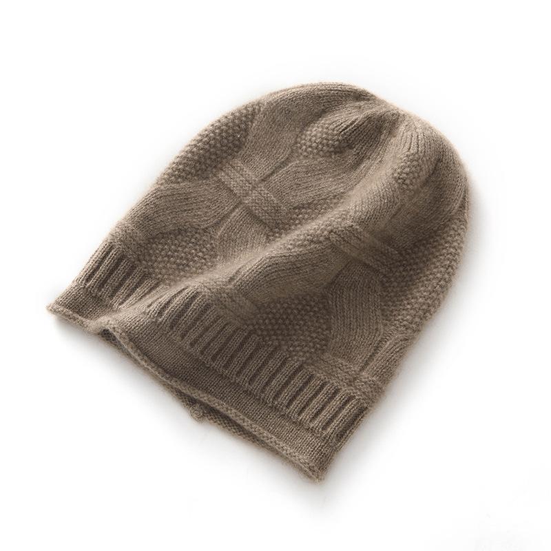 Cashmere Hats Cold Hats Headscarves Autumn and Winter Warm Couple Styles Men's and Women's Knitted Pure Cashmere Pile Hats