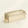 Double-Layer Pen Bag Transparent Stationery Organizer Portable Pencil Case  School Office