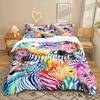 Zebra Series 3D Digital Printing Three-Piece Bedding Kit Bed Sheet Quilt Cover