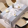 Водонепроницаемая скатерть с цветочным рисунком, мягкие моющиеся скатерти из ПВХ, обеденное чайное полотенце высокого класса, прямоугольный настольный лист, коврик для завтрака в отеле