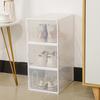 Shoe Storage Box Stackable Store Shoes Smooth Edge Sturdy Large Capacity Container Household Stuffs