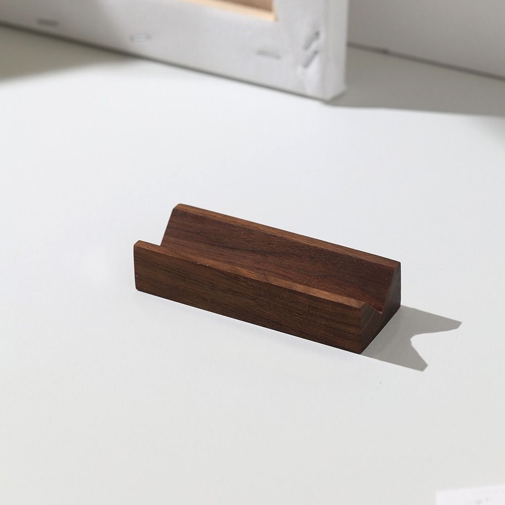 Wood Base Ring Display Rack V-Groove Jewelry Photography Props Earring Storage Tray  Jewelry Store