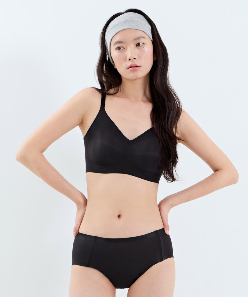 Keulokeodailineoweeo [4 комплекта] Coolite Silky Fit Бюстгальтер-слип с бретелями "все в одном" и комплект трусиков