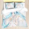 Hatsune Miku Anime 100% Polyester Bedding Set Duvet Cover Set Printed Cartoon Home Decor
