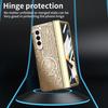 Magnetic Snap-on Phone Case Galaxy Z Fold 6 5 4 3 Shockproof PC Cover With Electroplating Finish