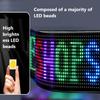 Car LED Flexible Screen USB 5V Matrix Pixel Panel RGB Pattern Graffiti Scrolling Text Animation Display Car Shop with APP.
