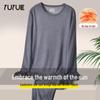 Yuyue Men's Silk Thermal Underwear: Autumn/Winter Velvet Cashmere Base Layer Set