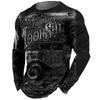 Vintage Men Long Sleeve T Shirt 3d Retro Motorcycle Oversized T Shirts For Sweatshirt Biker Racing Top Tee Men Clothing