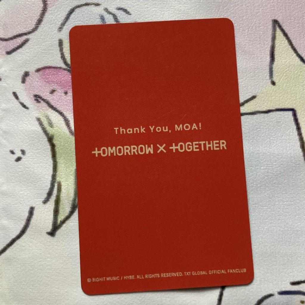 [Б/У] TXT moazone Япония концерт FC бонус фан-встреча Тэхён фотокарточка