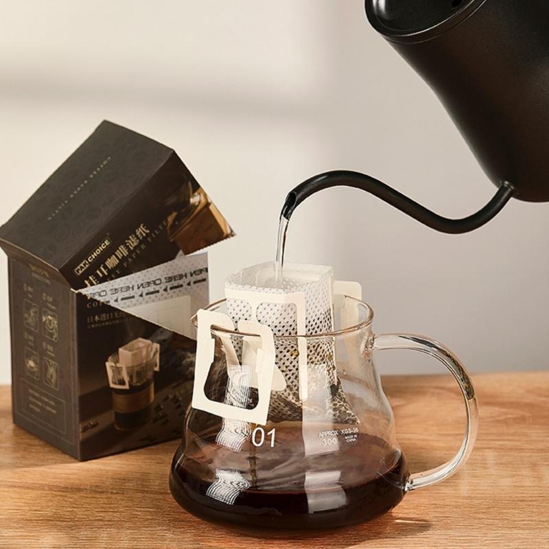 25/50 шт. Портативный подвесной кофейный фильтр Одноразовый пакет для капельного кофе Бумажный пакет для фильтра для кофе ручного заваривания Кофейная утварь