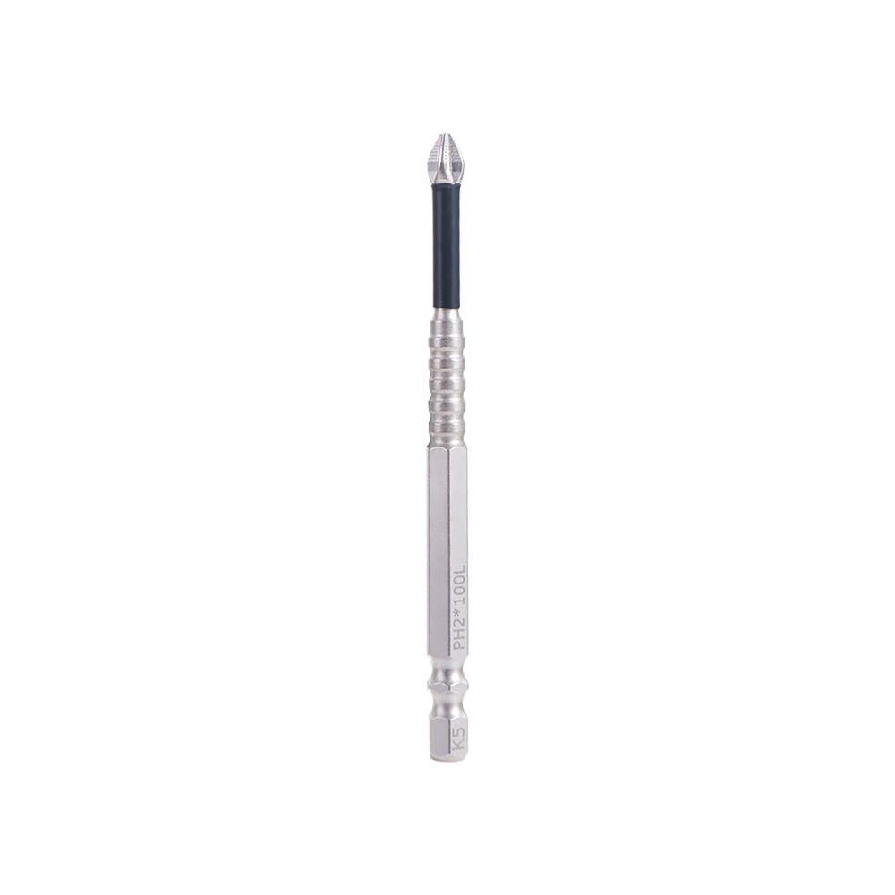 K5 Thread Magnetic Batch Head Impact Resistant Anti-Slip Cross Bit Alloy Steel High Hardness PH2 Screwdriver Bits