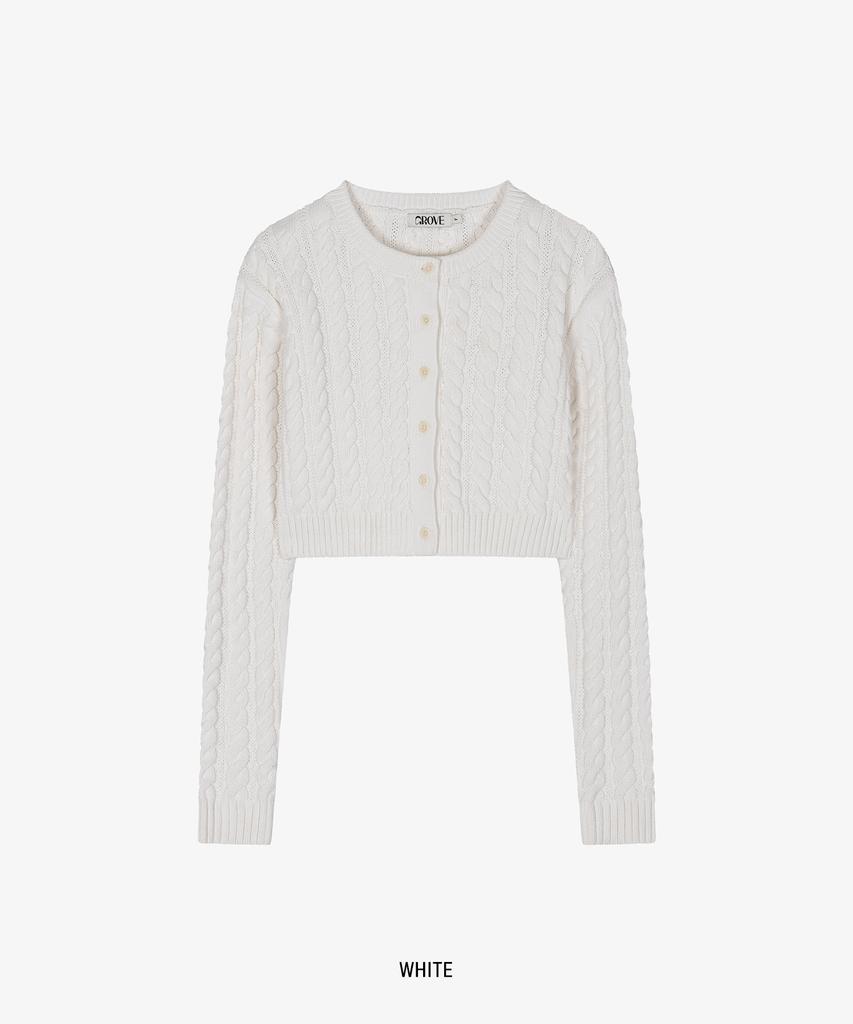 GROVE Grato Cable Cardigan [4Colors]
