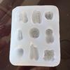 Food Grade Silicone Fruit Vegetable Resin Mold Crafting Supplies for Jewelry Soap Candle Making with Detachable Design