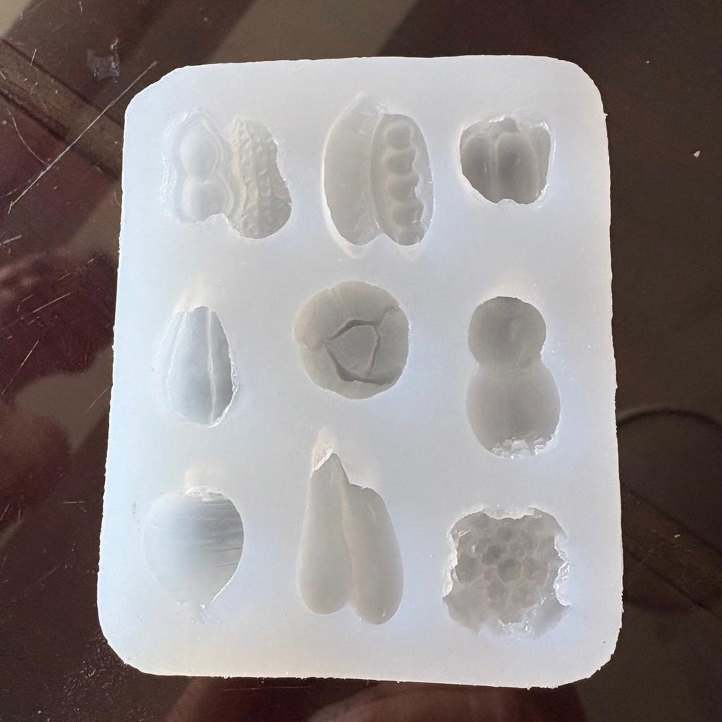 Food Grade Silicone Fruit Vegetable Resin Mold Crafting Supplies for Jewelry Soap Candle Making with Detachable Design