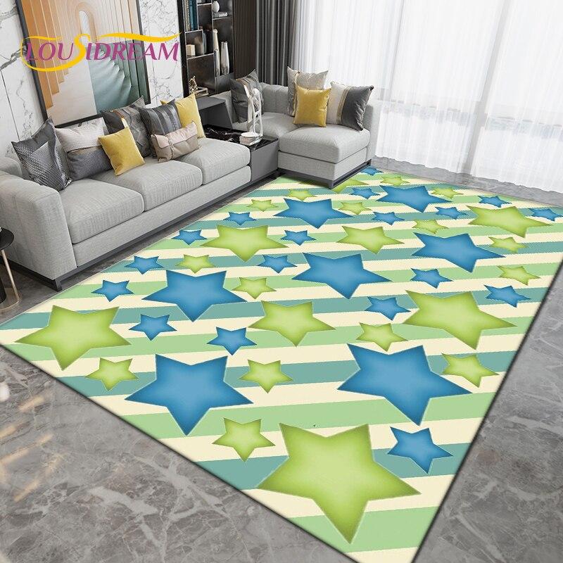 Коврик с пятиконечной звездой в виде пятиконечной звезды, ковер для гостиной, спальни, дивана, кухонный коврик для ванной комнаты, нескользящий напольный коврик, подарки