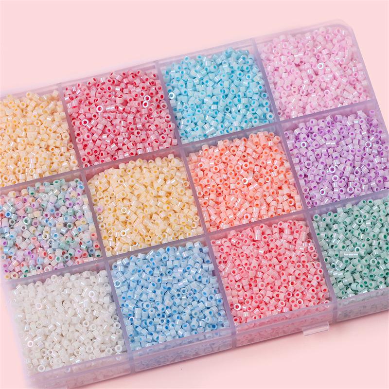 Высококачественный имитационный фарфоровый стеклянный бисер-семена 2-2,5 мм для браслетов и ожерелий ручной работы.