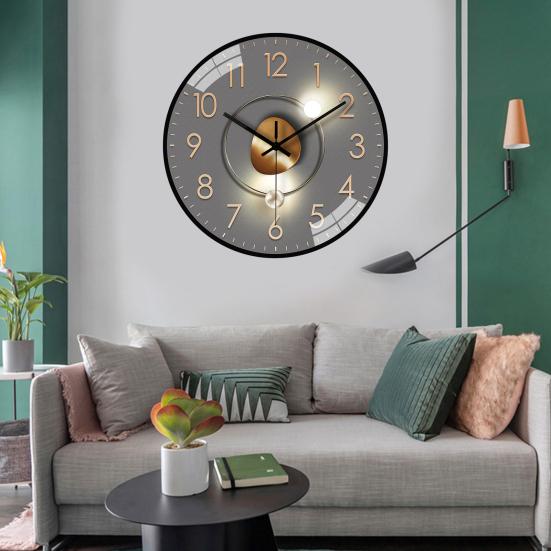 8-дюймовые современные настенные часы, бесшумные, не тикающие, на батарейках, настенные часы для гостиной, спальни, кухни, офиса, классного декора