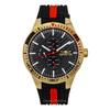 Спортивный силиконовый ремешок, черный циферблат, кварцевые часы 48872 для мужчин