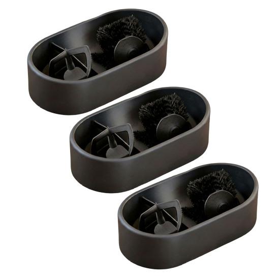 Набор для чистки кофейного портафильтра Кофейный портафильтр Жесткие инструменты для чистки с поддоном для сбора гущи Щетка для чистки Набор для обслуживания