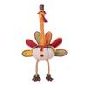 Thanksgiving Turkey Decoration Plush Stuffed Turkey Doll with Retractable Neck Stretchable Sitting Turkey for Fall Autumn Harvest Home Table Decor