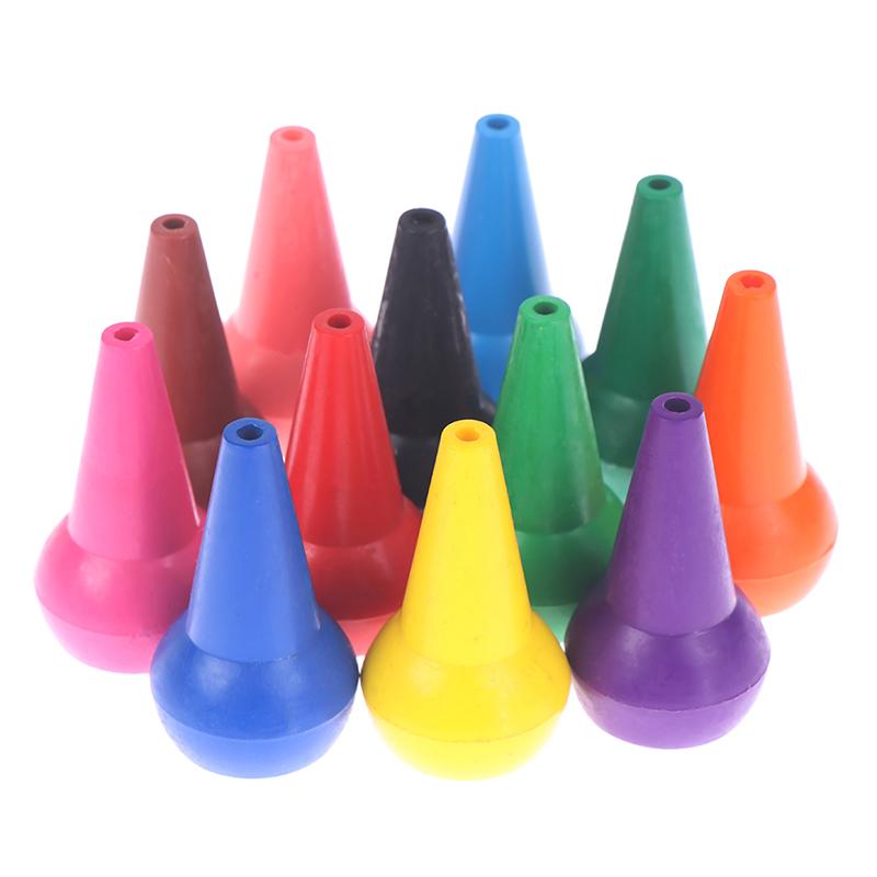 12Pcs Non-Toxic Children Safety Color Crayons Baby 3D Finger Art Supplies