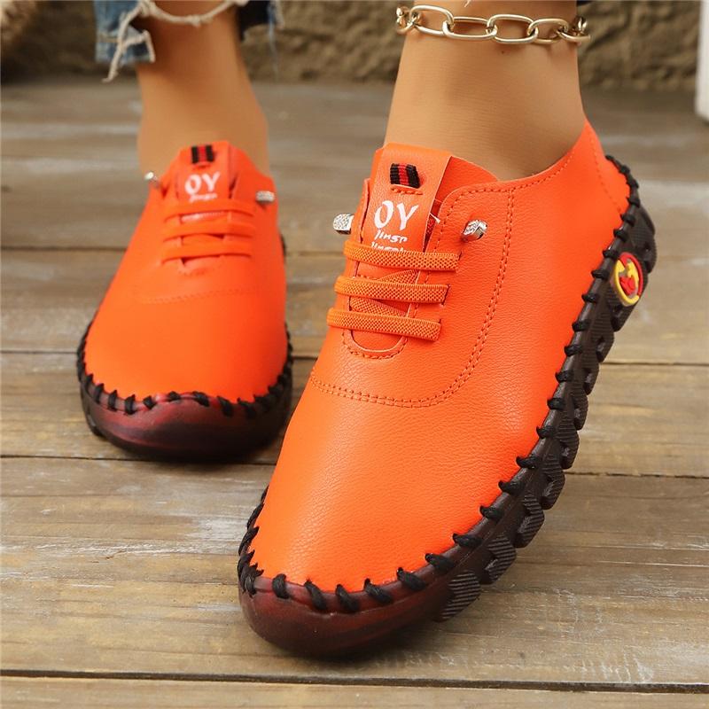 Повседневные туфли женские с мягкой подошвой Tendon с ручной строчкой для мам среднего и пожилого возраста женская обувь